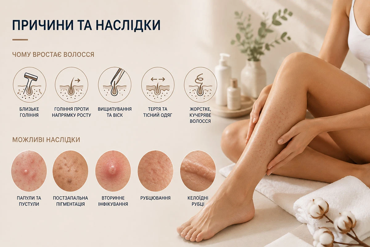 почему волосы врастают и какие последствия возможны