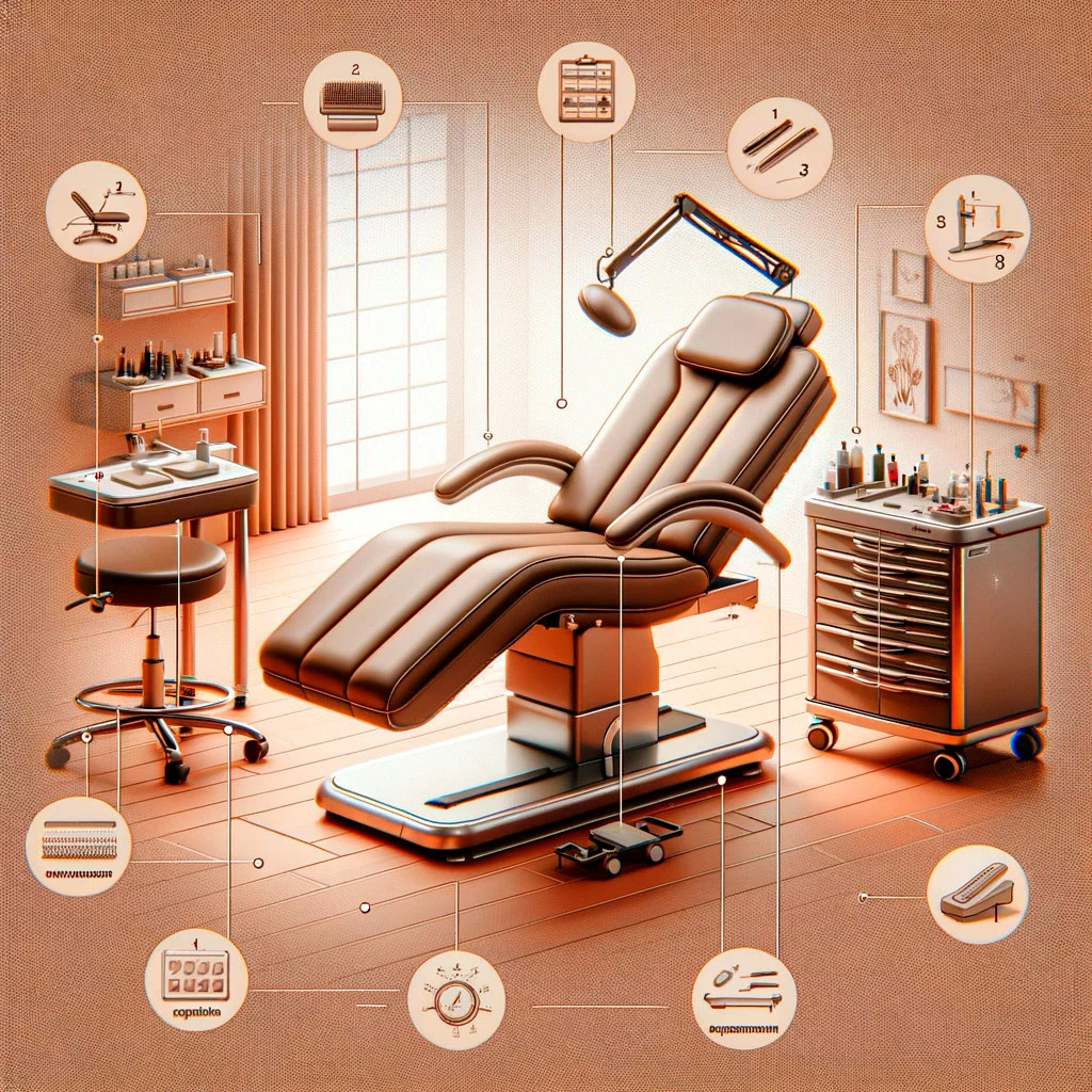 какие характеристики должна иметь косметологическая кушетка