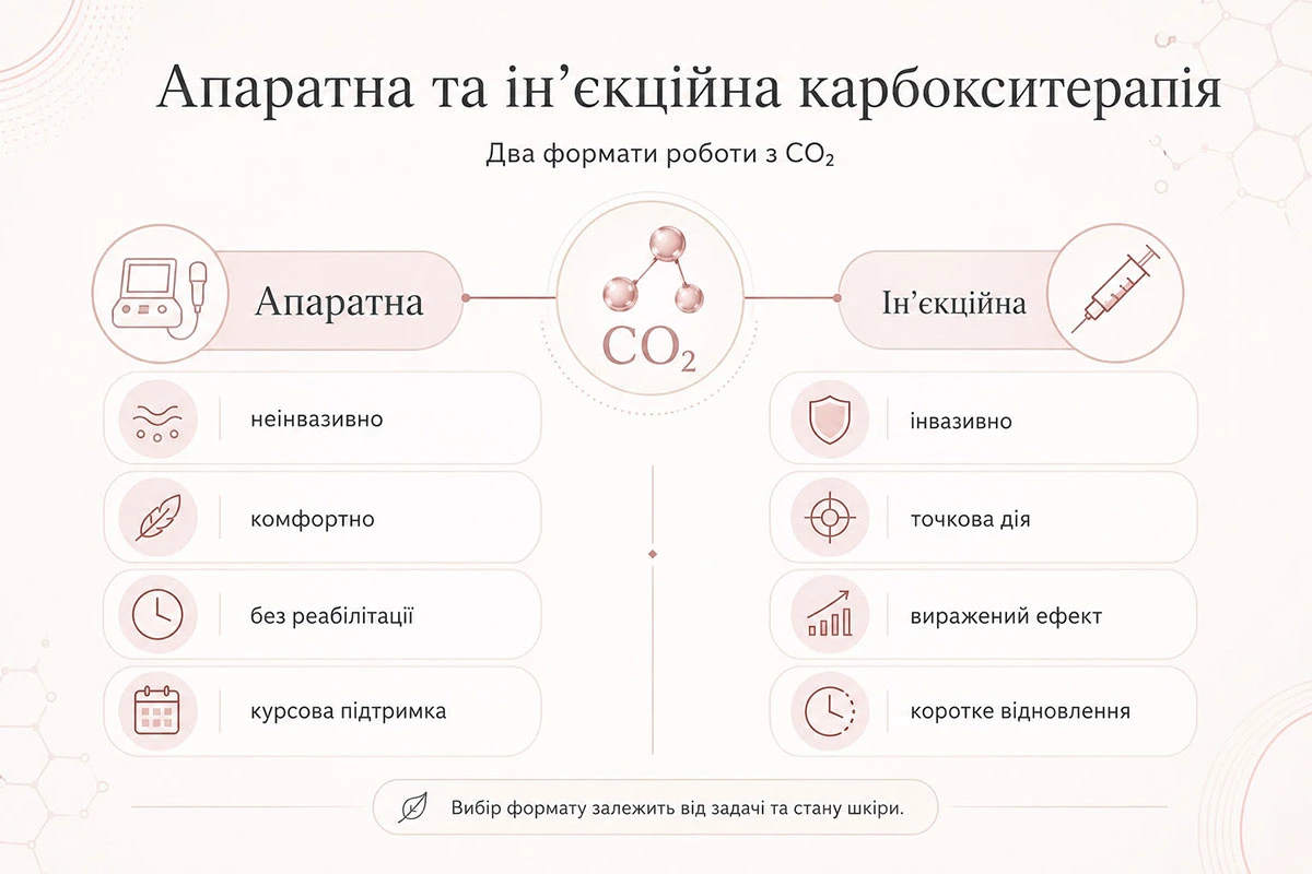 аппаратная или инъекционная карбокситерапия