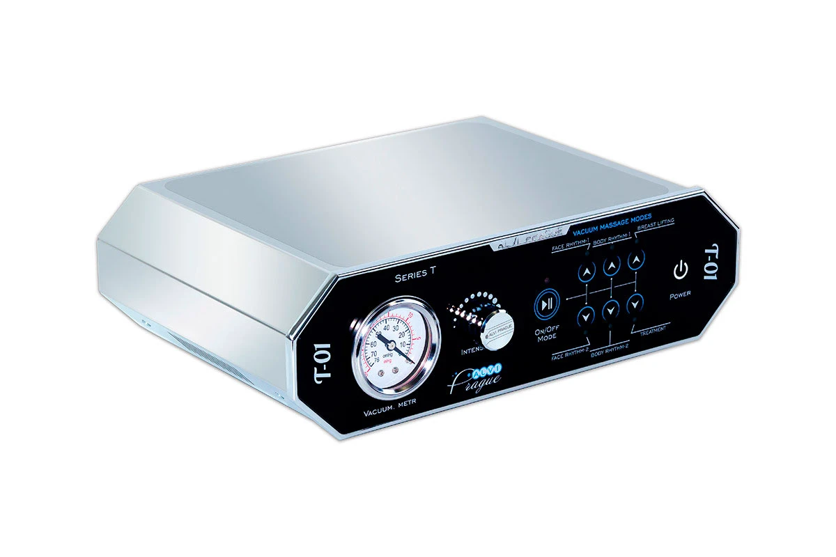 процедура вакумно-роликового массажа аппаратом t-01