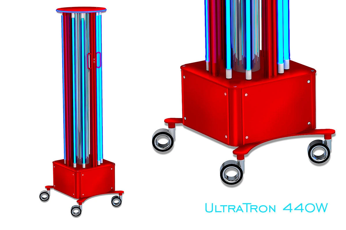 використання бактерицидного опромінювача ultratron-440W 8 ламп