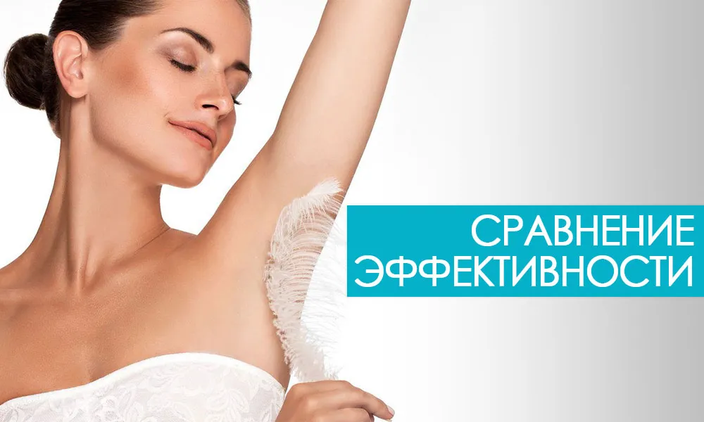 порівняння ефективності методів епіляції