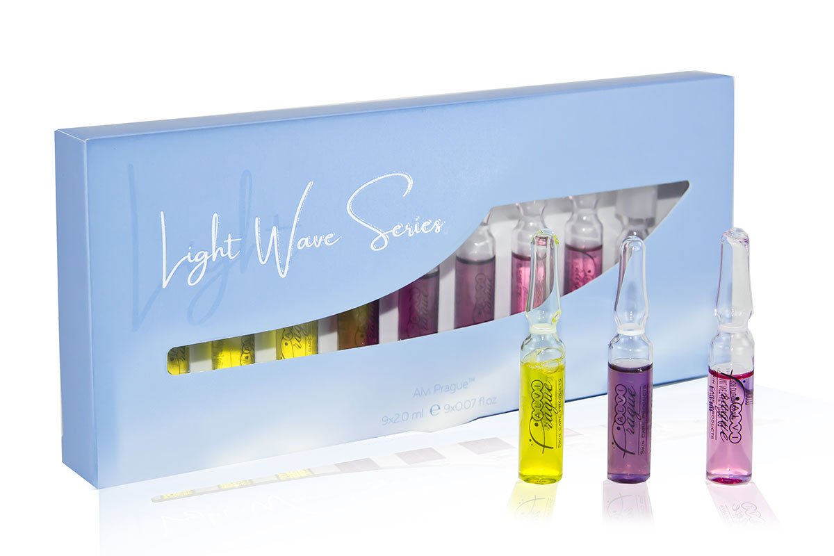 набір ампул Light Wave Series для відновлення чутливої шкіри купити Alvi Prague